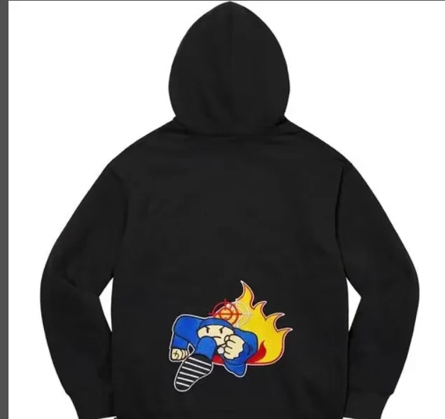 Records M Duck Down L Flower Hooded 22FW Grey Black S XL 0703